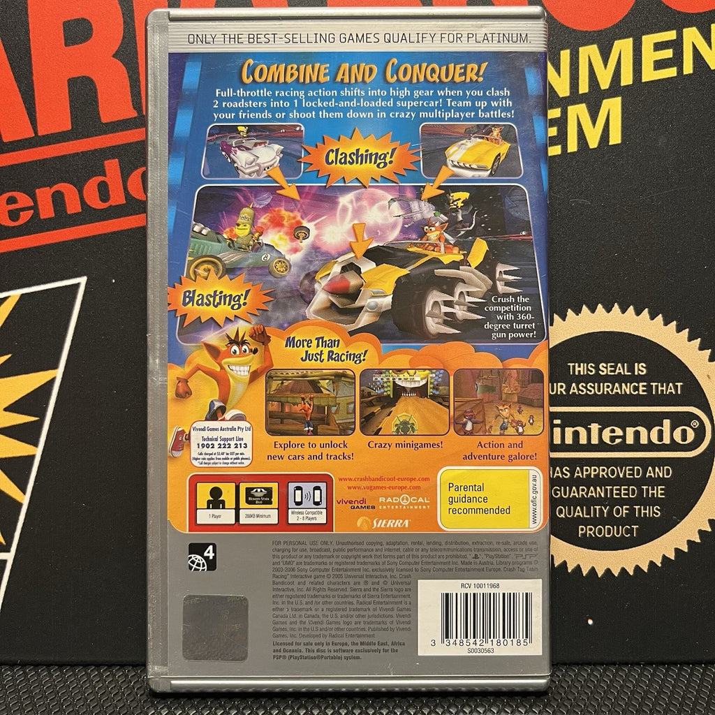 Crash Tag Team Racing W.Manual PlayStation Portable