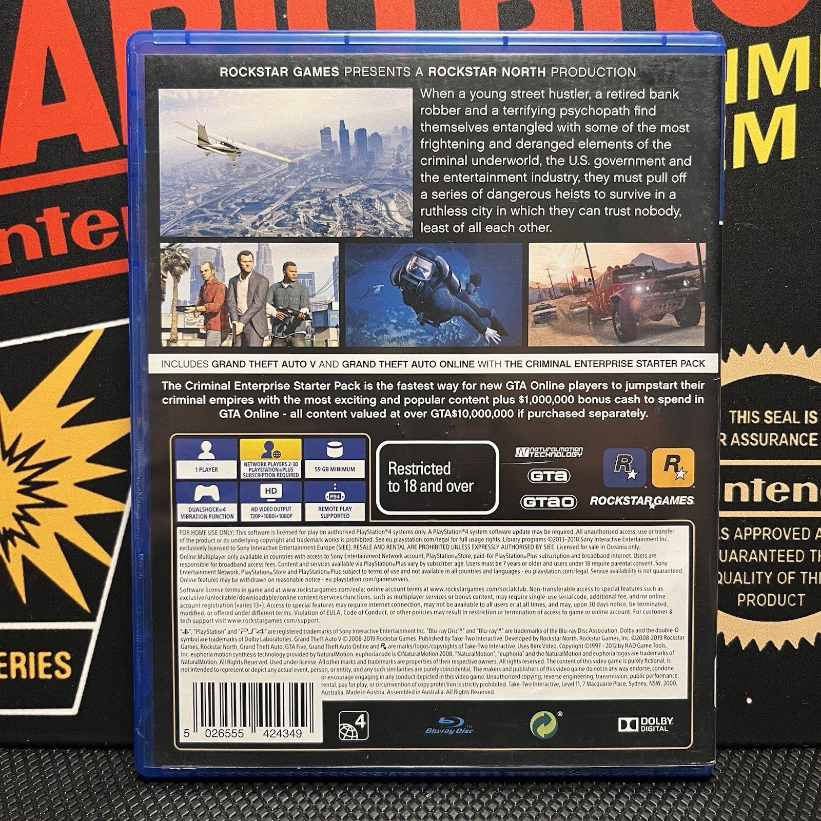 GTA V Premium Edition W.Map & Manual PlayStation 4