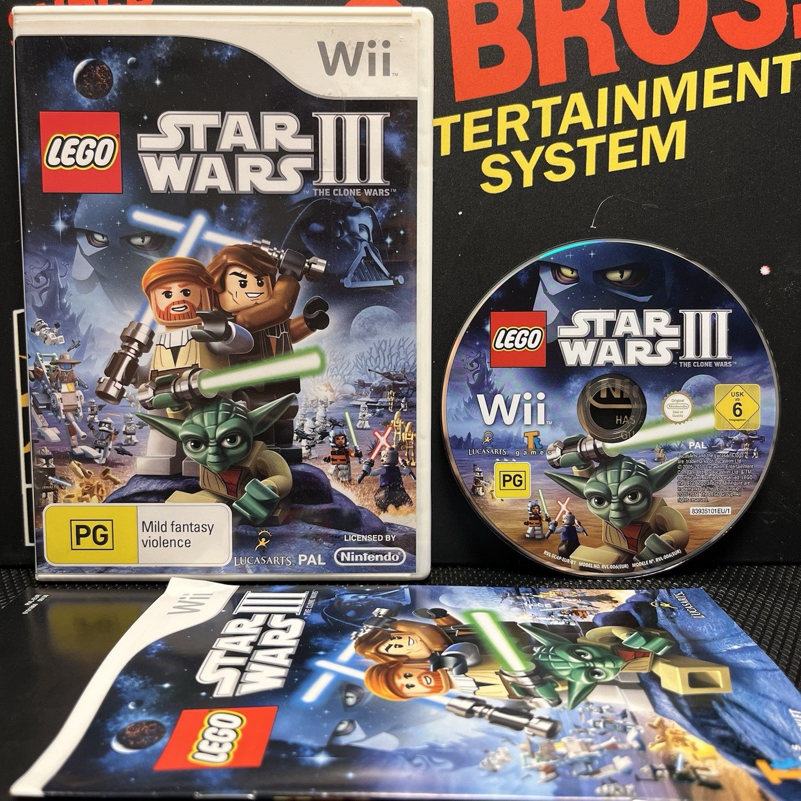 Lego Star Wars 3 The Clone Wars W.Manual Nintendo Wii