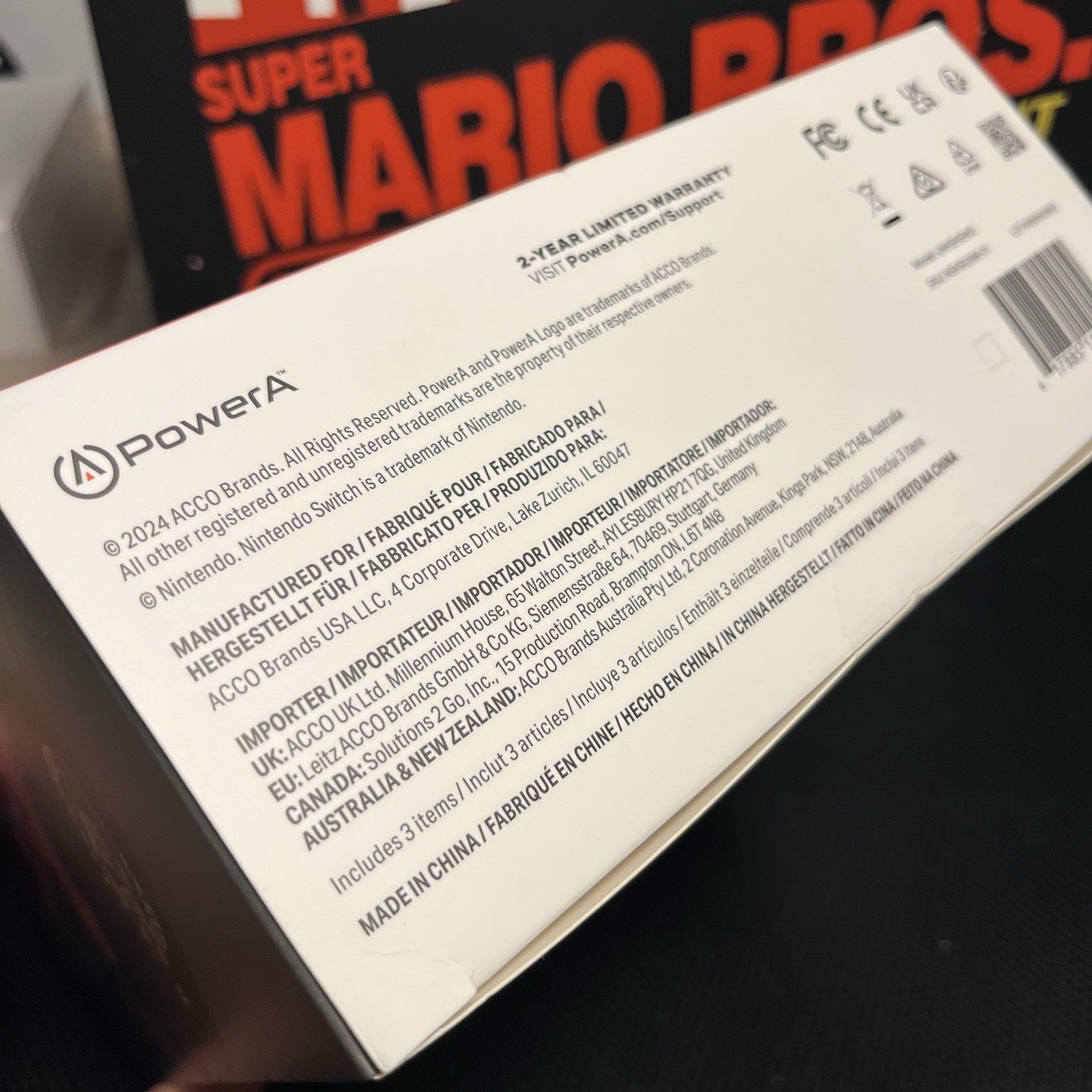 Official PowerA Nintendo Switch Mario Kart 3.5mm Wired Headset W.Mic