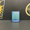 Original Playstation PS1 Memory Card Transparent Blue TESTED FREE TRACKED POST