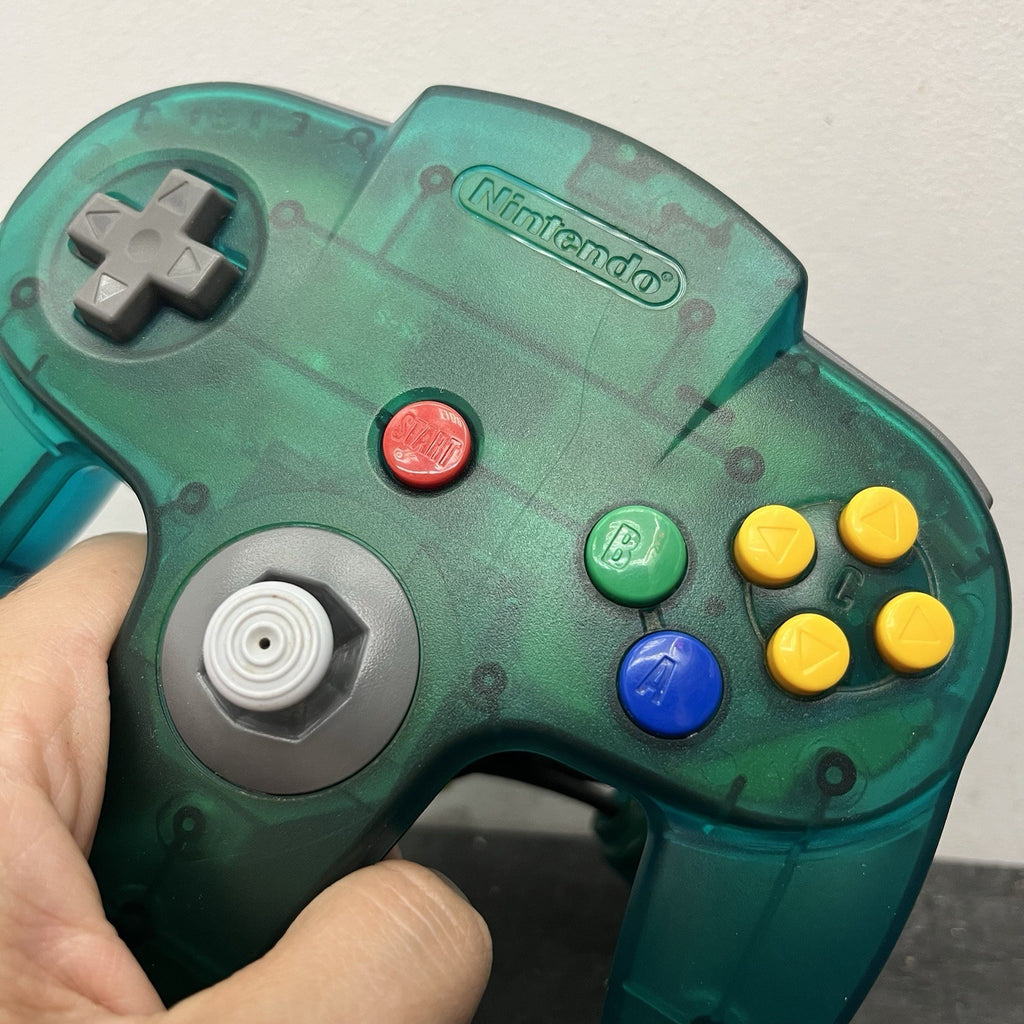 Nintendo 64 Funtastic Ice Blue Console With Matching Controller Game & Leads