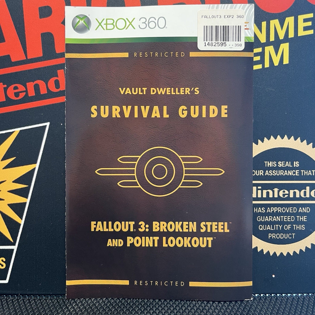 Fallout 3 W.2 Expansion Packs W.Manuals Xbox 360