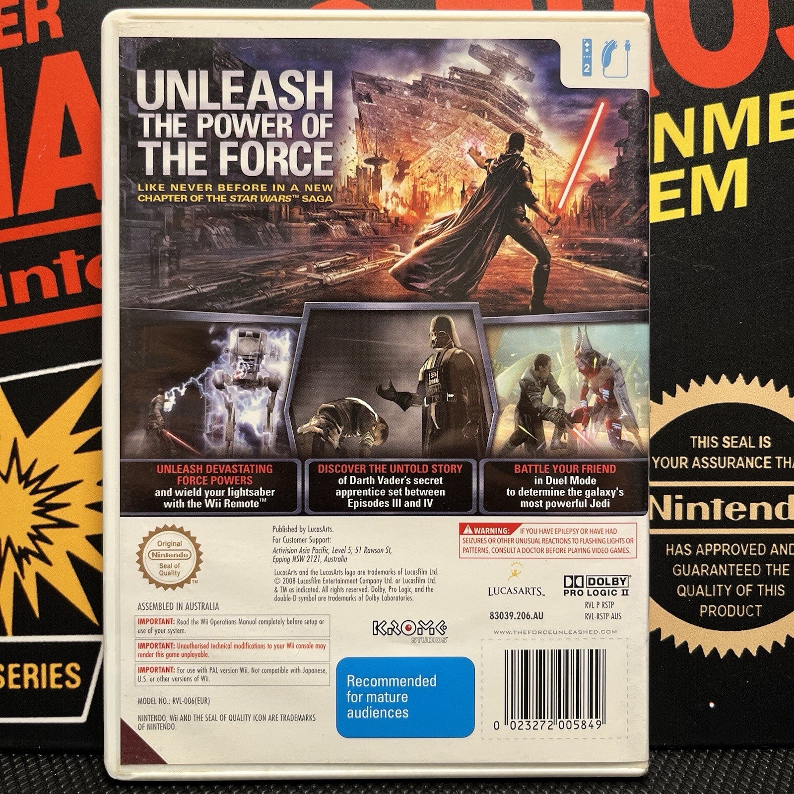 Star Wars The Force Unleashed W.Manual Nintendo Wii Wii U