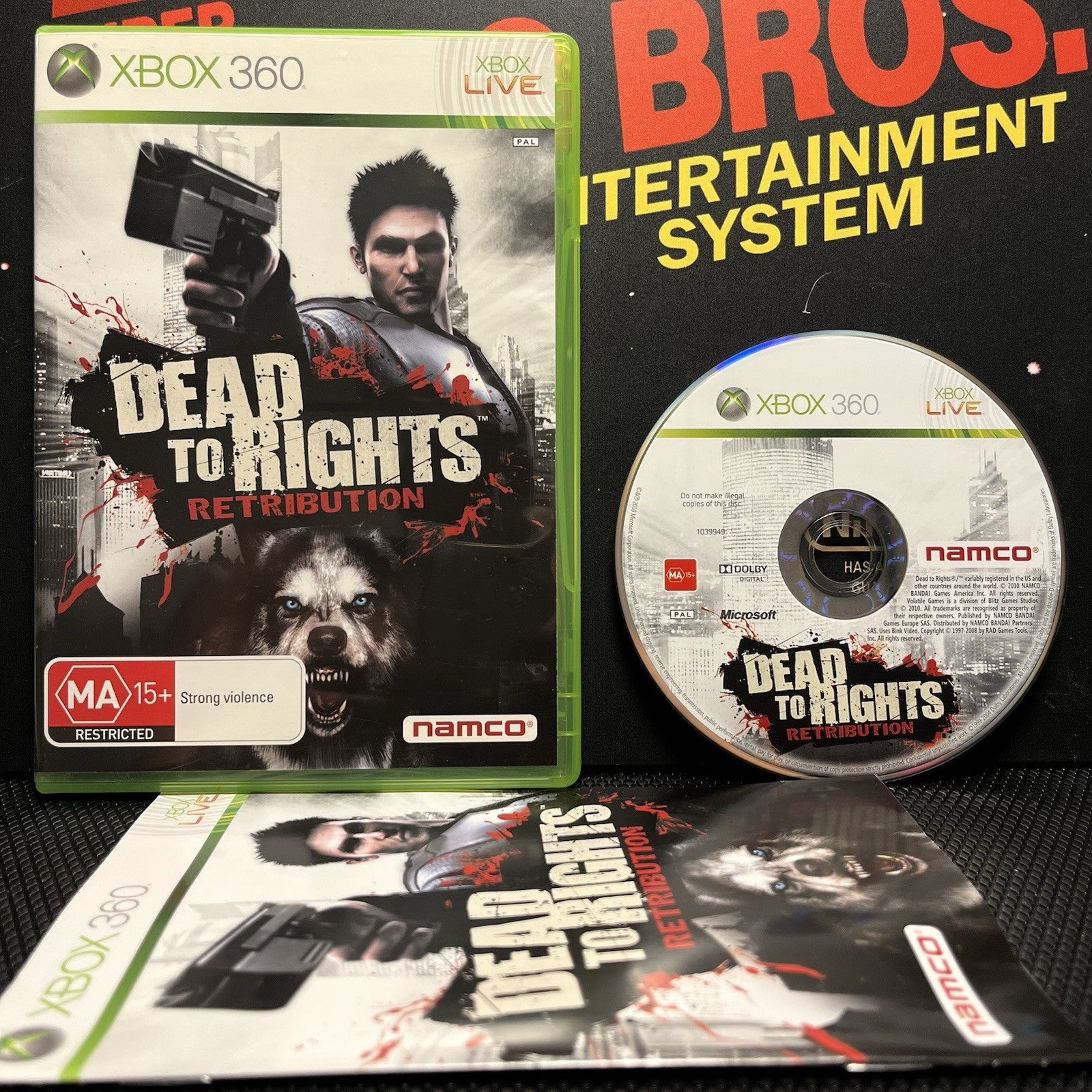 Dead To Rights Retribution W.Manual Xbox 360