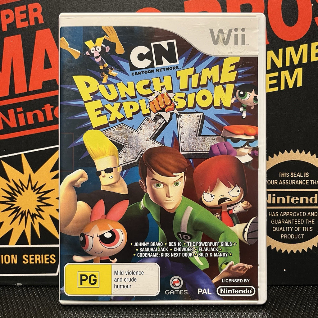 Cartoon Network Punch Time Explosion XL W.Manual Nintendo Wii Wii U