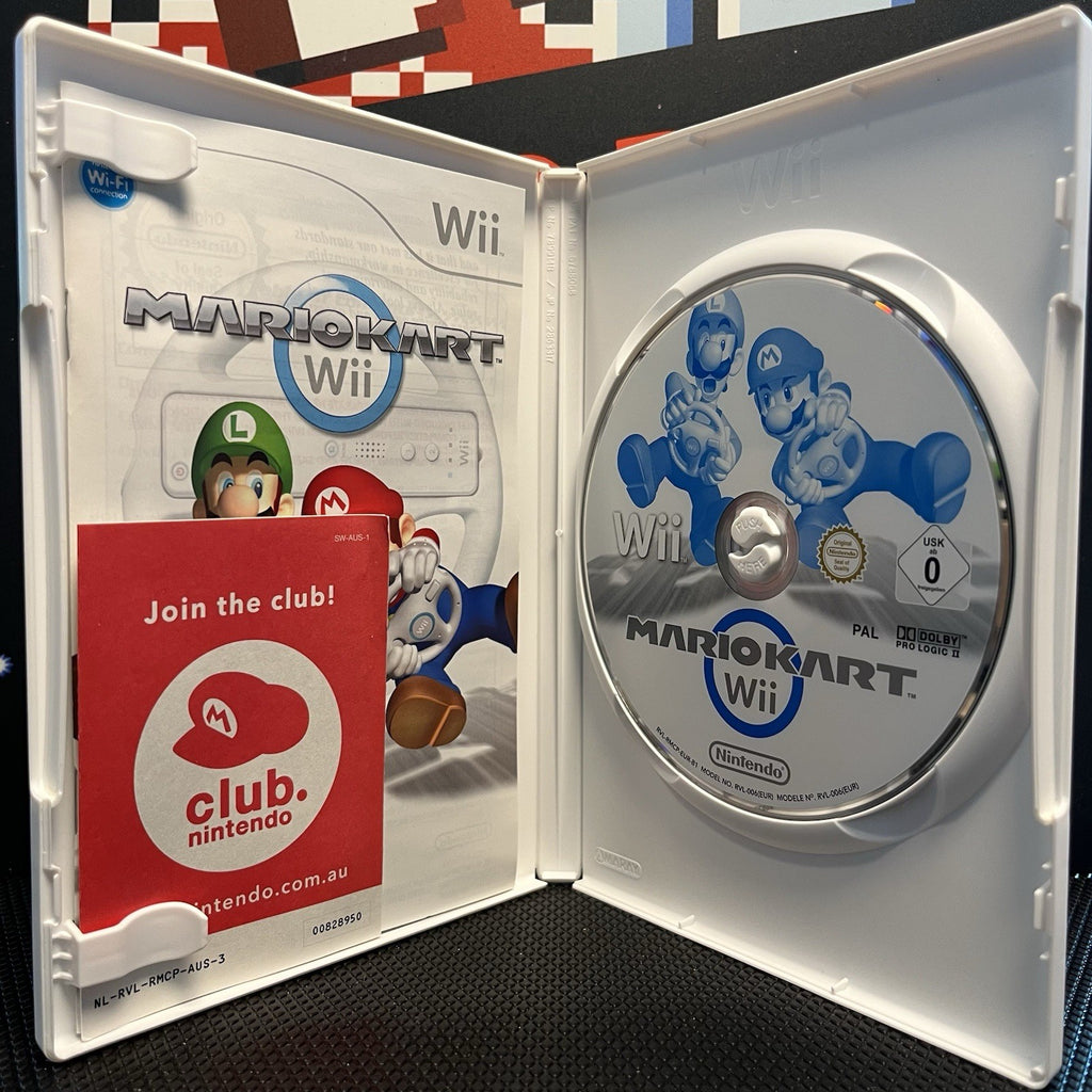 Mario Kart Wii Big Box W.Wheel & Manual Nintendo Wii