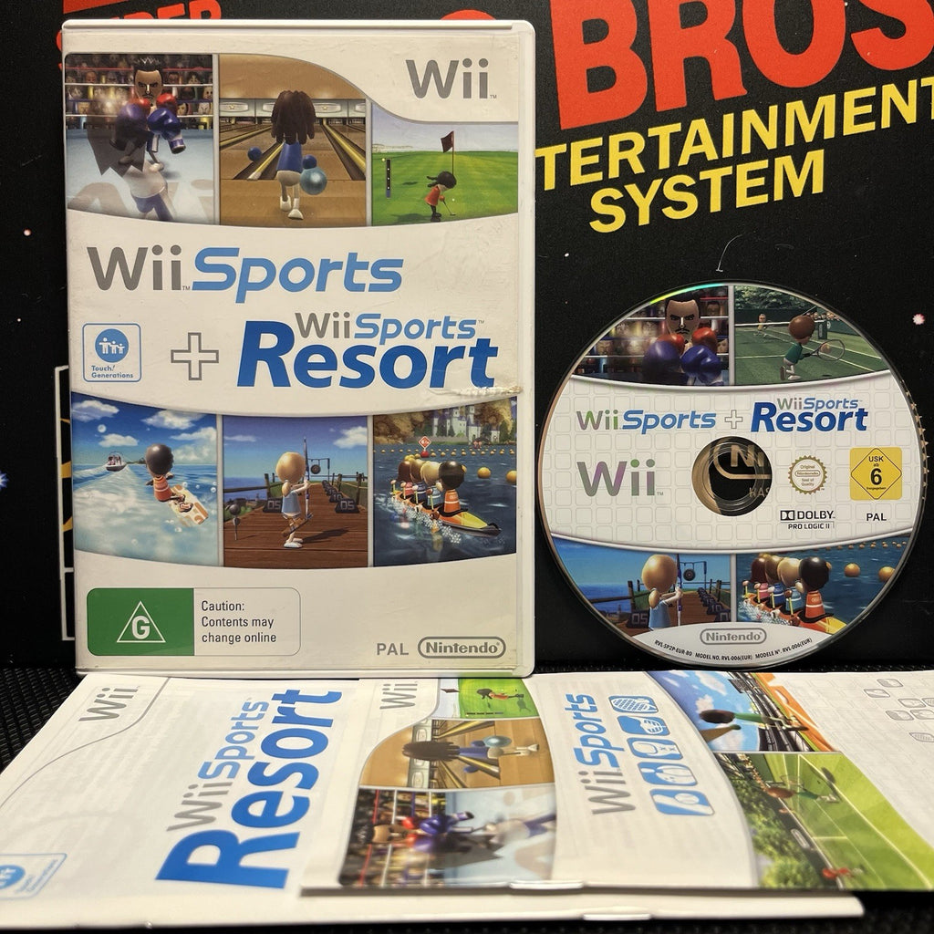 Wii Sports & Wii Sports Resort W.Manual Nintendo Wii Wii U