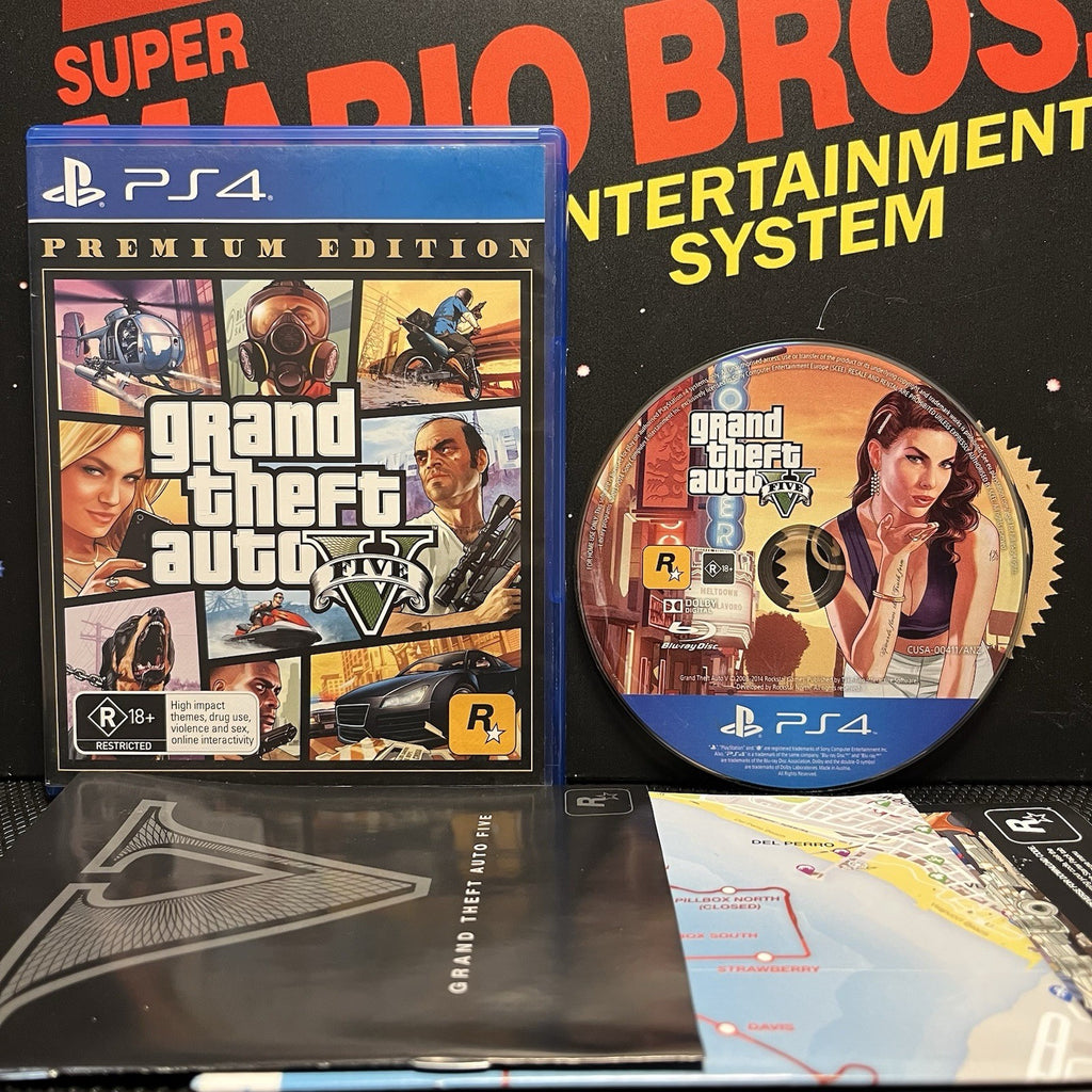 GTA V Premium Edition W.Map & Manual PlayStation 4