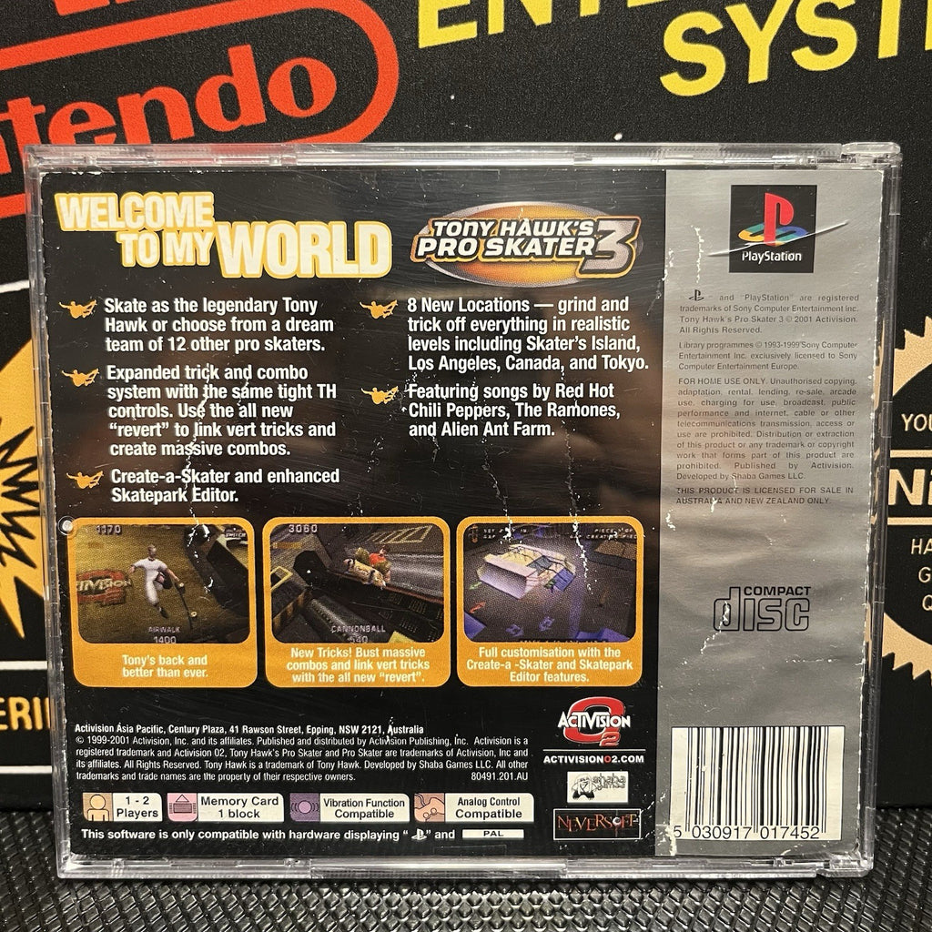 Tony Hawk's Pro Skater 3  W.Manual PlayStation 1