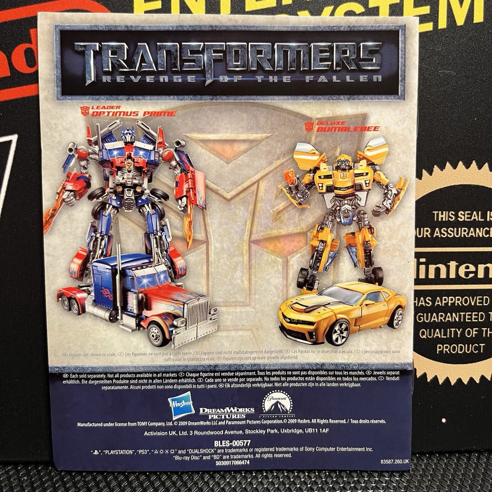 Transformers Revenge Of The Fallen W.Manual PlayStation 3