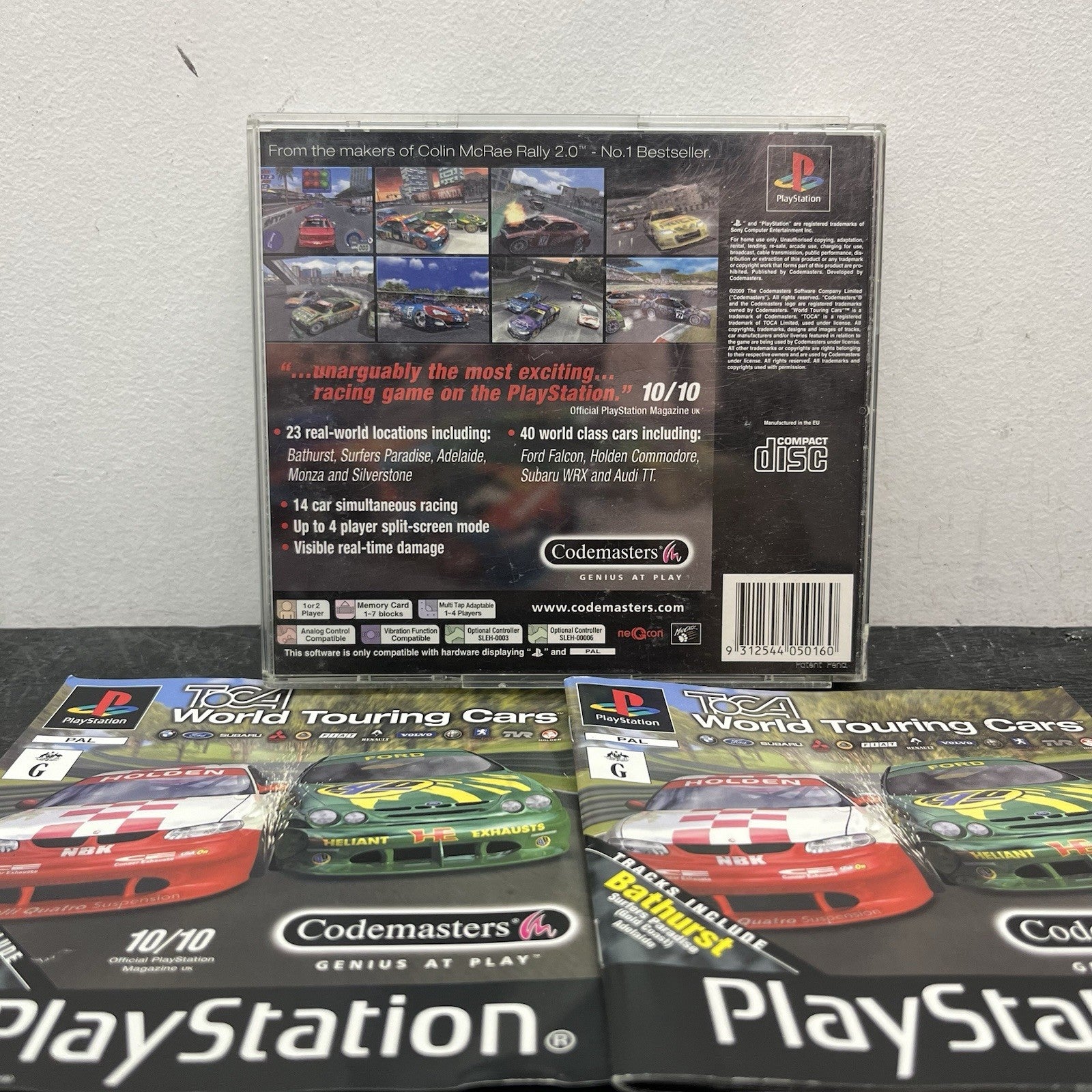 PlayStation 1 SCPH-7502 W.Controller & Game Mem Card & Leads Console