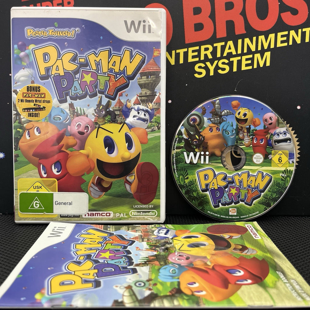 Pac-Man Party W.Manual Nintendo Wii PAL LIKE NEW