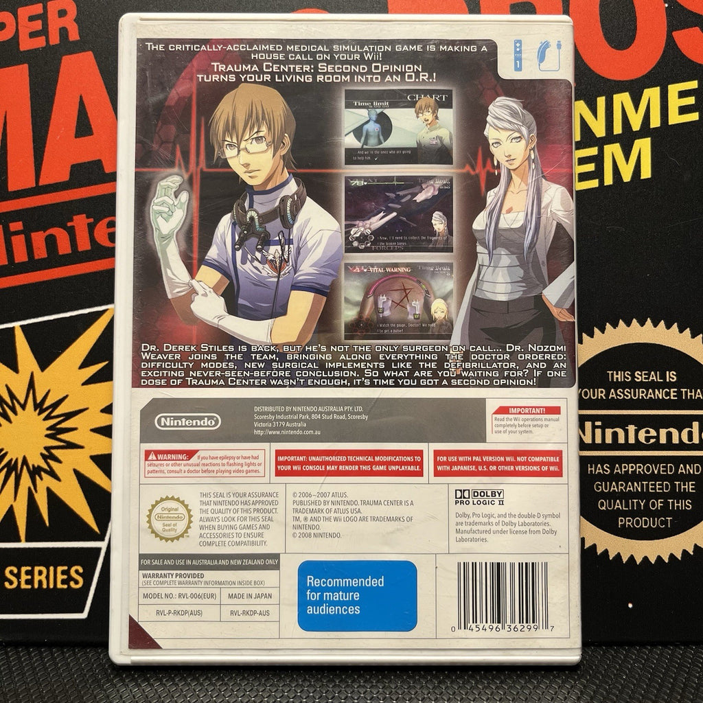 Trauma Center Second Opinion W.Manual Nintendo Wii