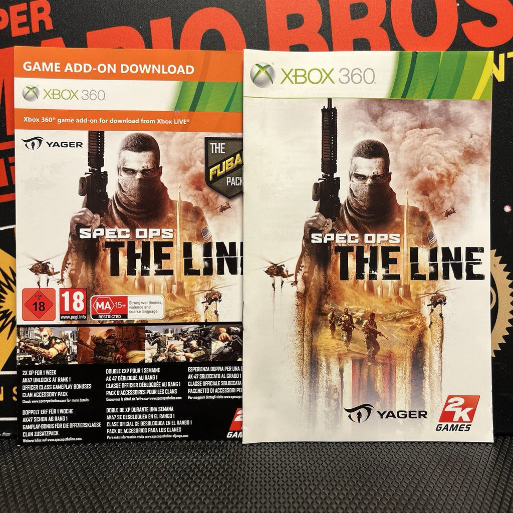 Spec Ops The Line W.Manual Xbox 360