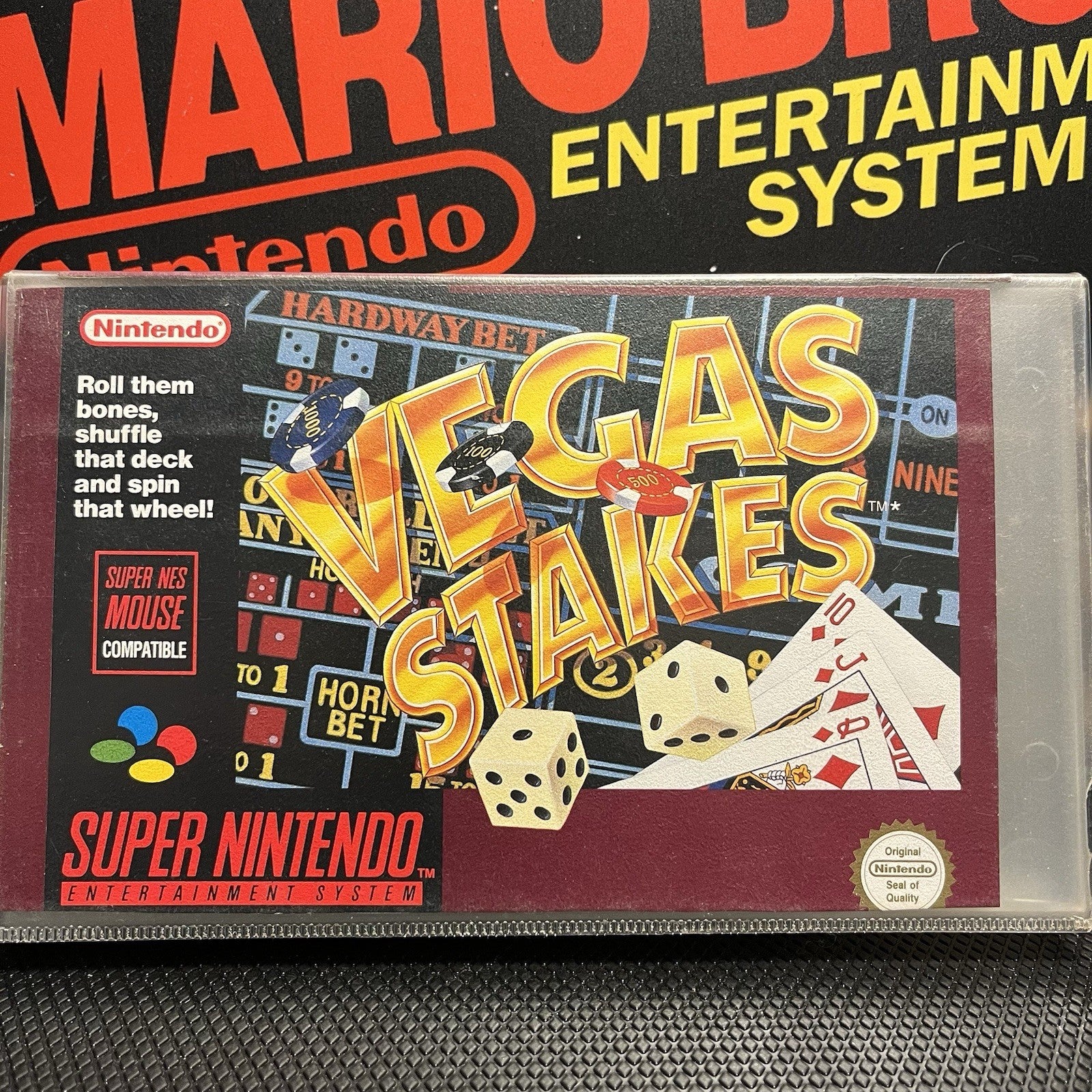 Vegas Stakes W.Manual Super Nintendo Entertainment System