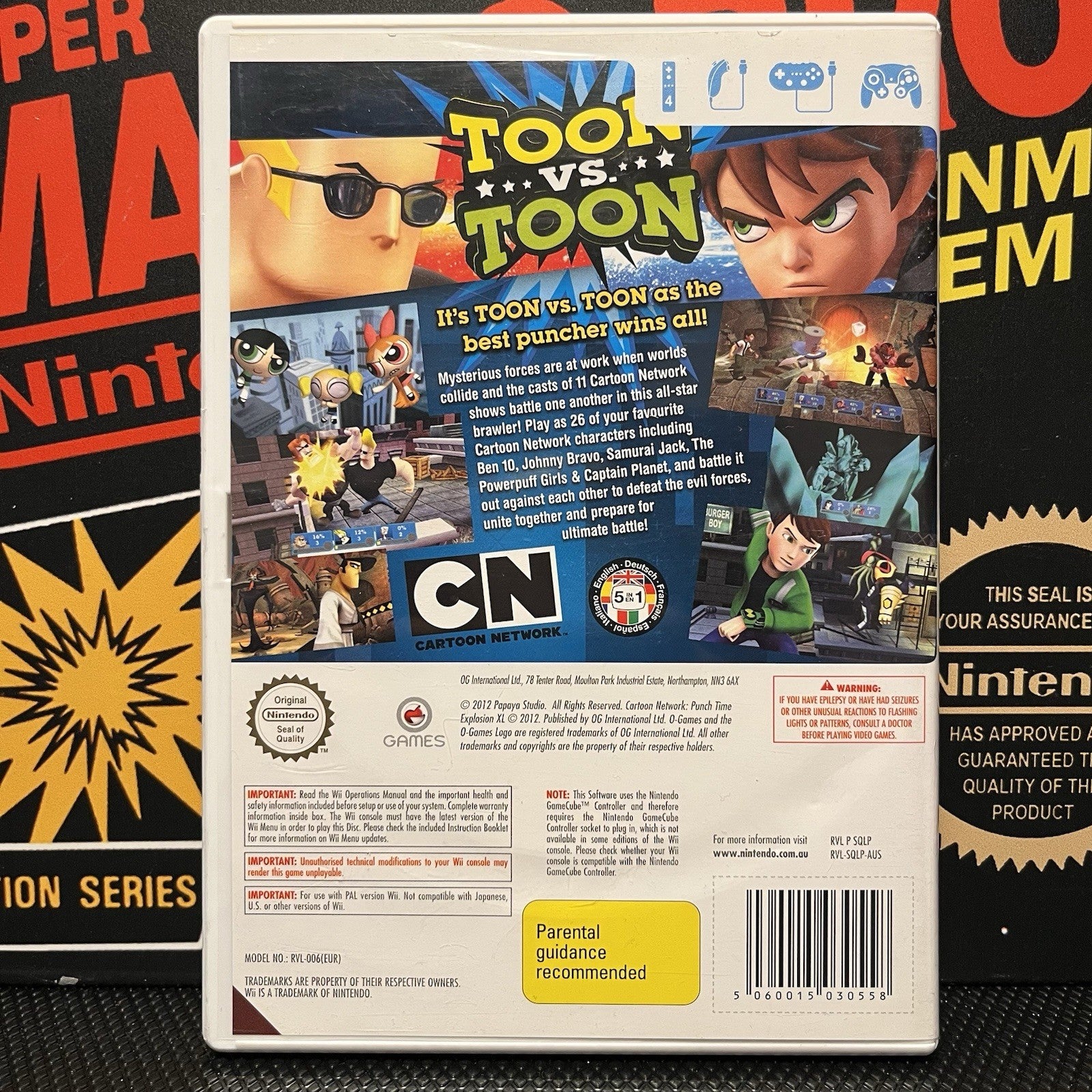 Cartoon Network Punch Time Explosion XL W.Manual Nintendo Wii Wii U