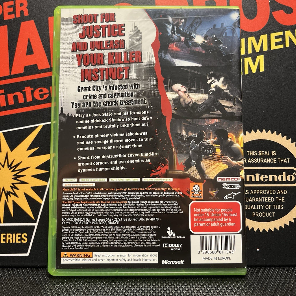 Dead To Rights Retribution W.Manual Xbox 360