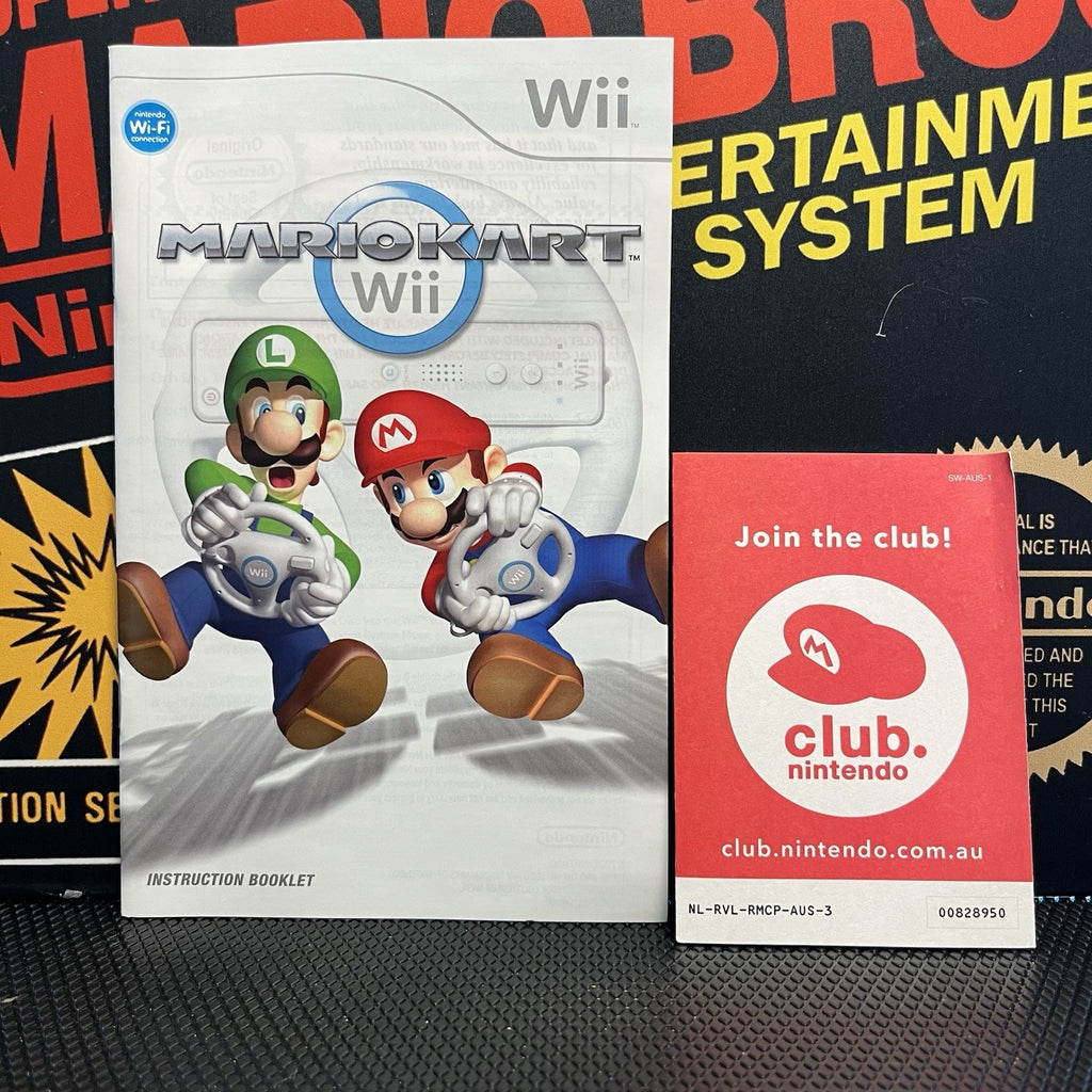 Mario Kart Wii Big Box W.Wheel & Manual Nintendo Wii