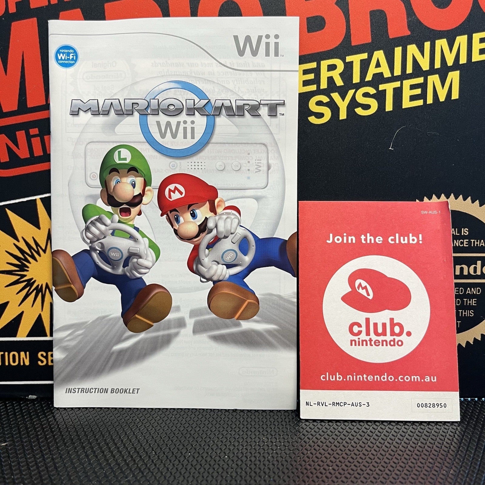 Mario Kart Wii Big Box W.Wheel & Manual Nintendo Wii