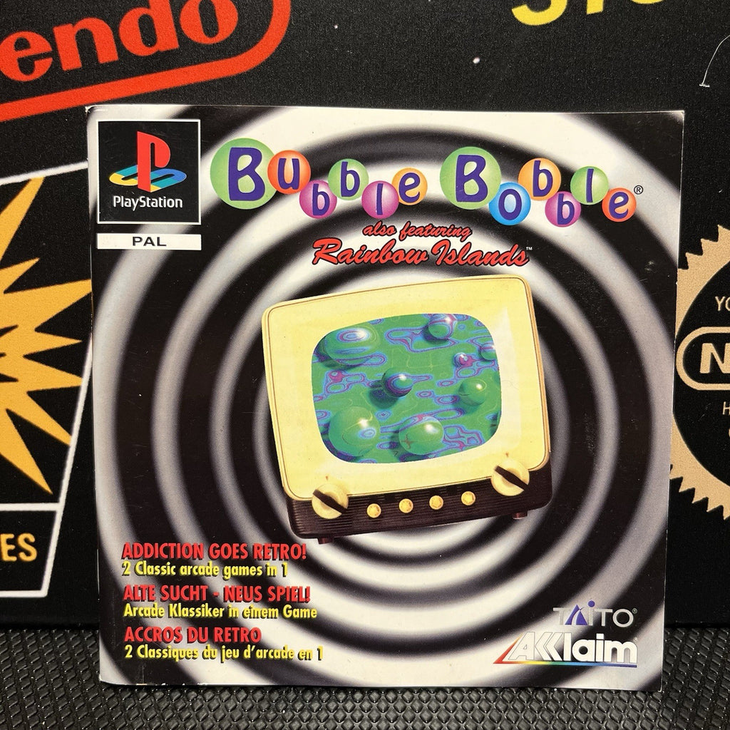 Bubble Bobble Also Featuring Rainbow Islands W.Manual PlayStation 1