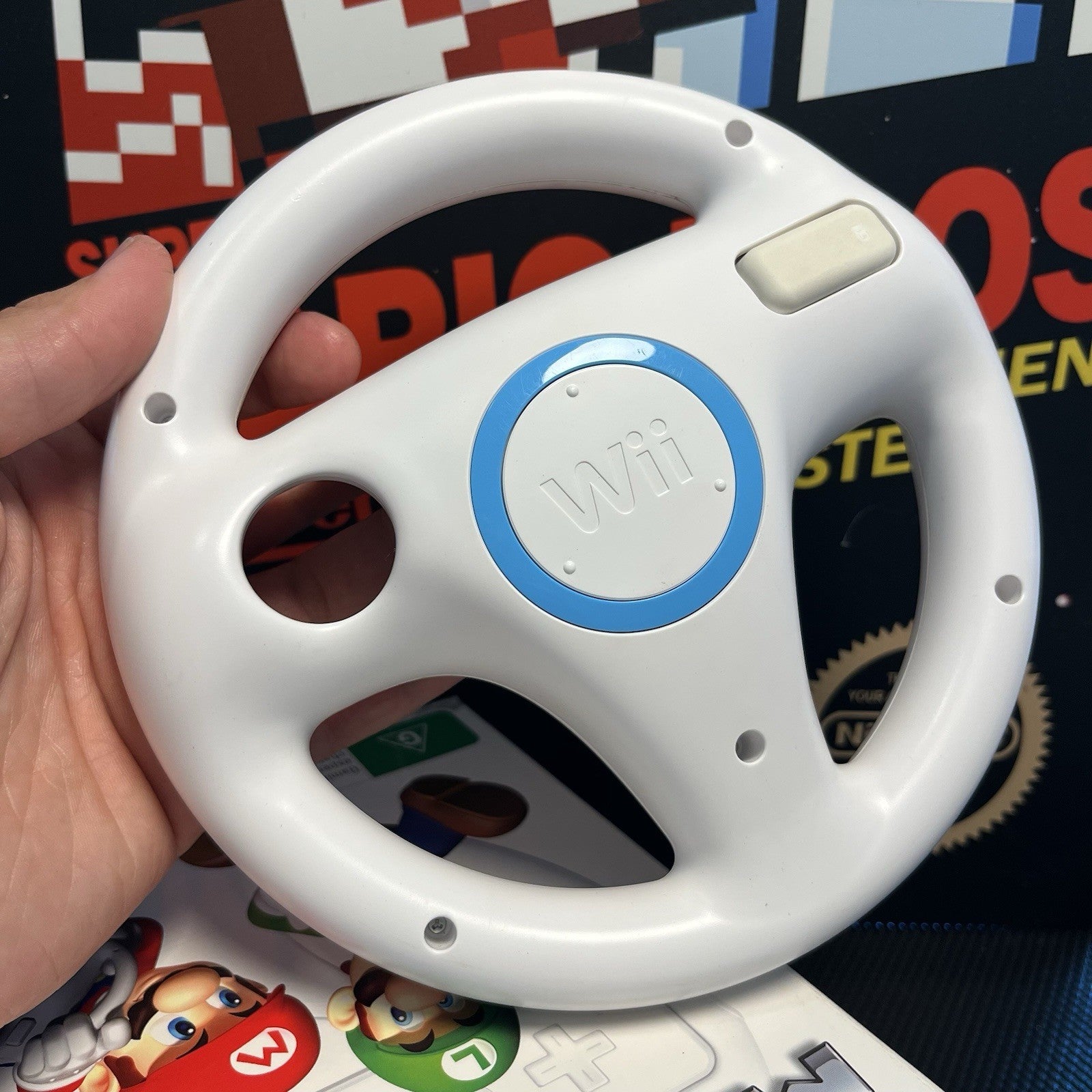 Mario Kart Wii Big Box W.Wheel & Manual Nintendo Wii