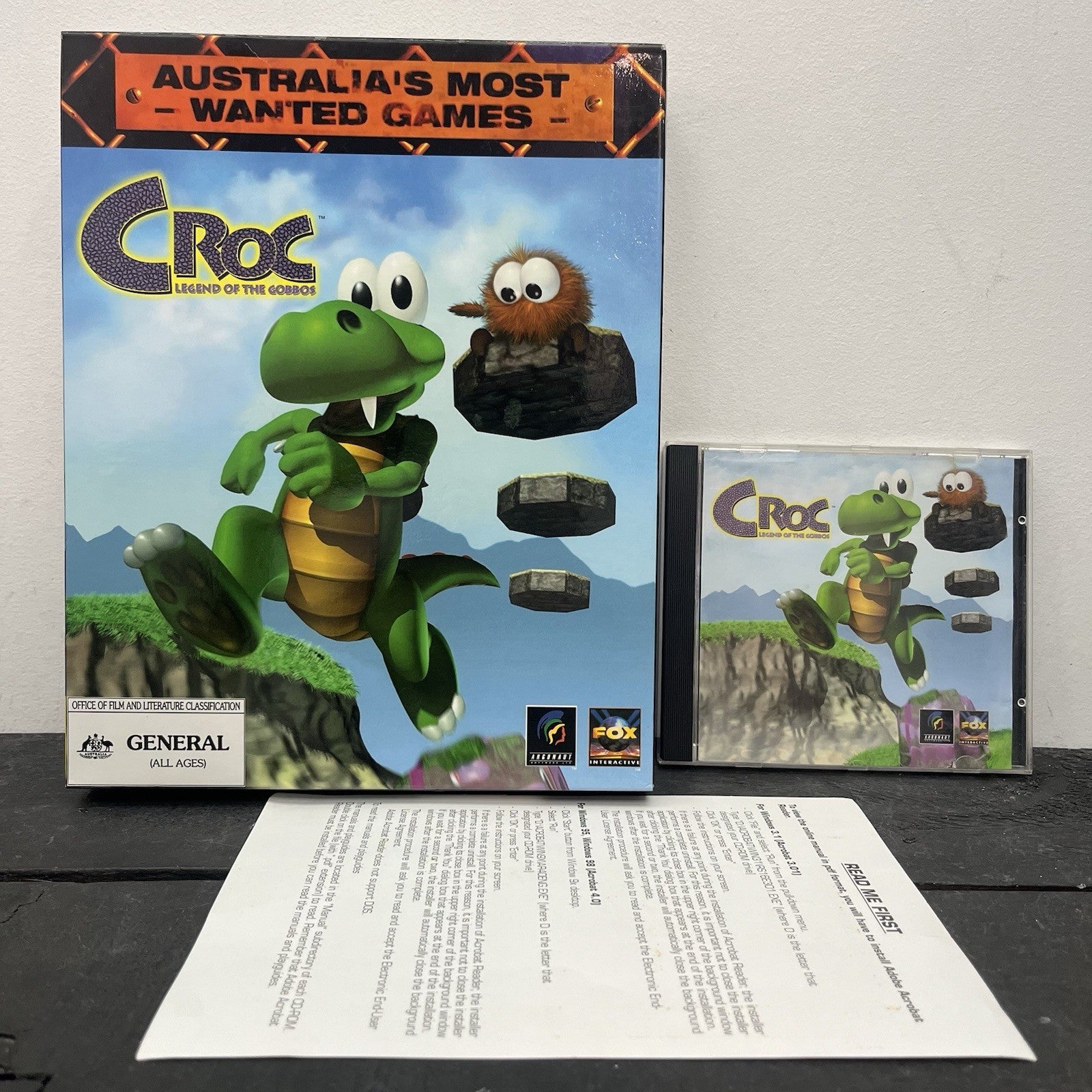 Croc Bog Box PC 1997 Microsoft Windows 95