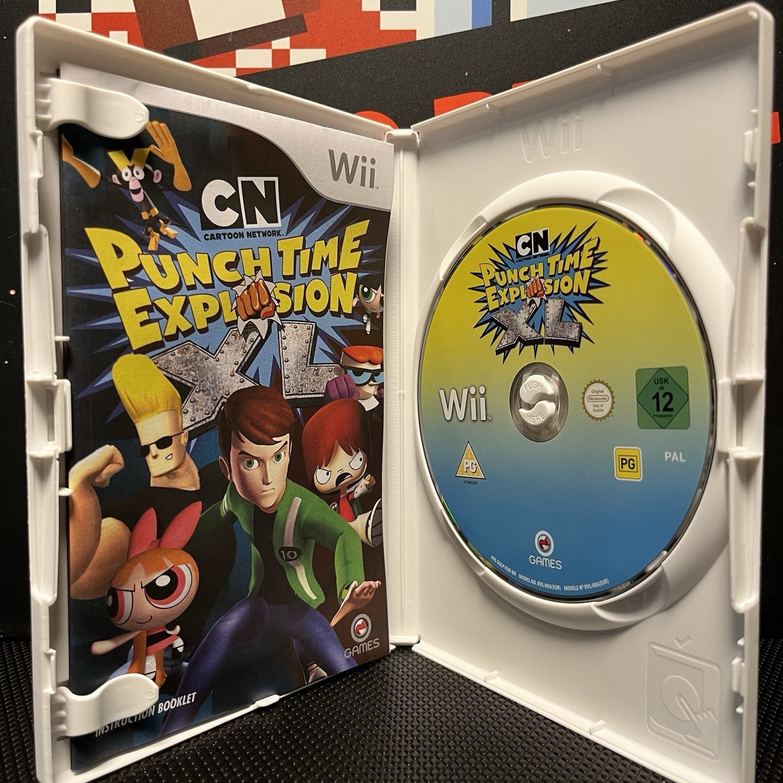 Cartoon Network Punch Time Explosion XL W.Manual Nintendo Wii Wii U
