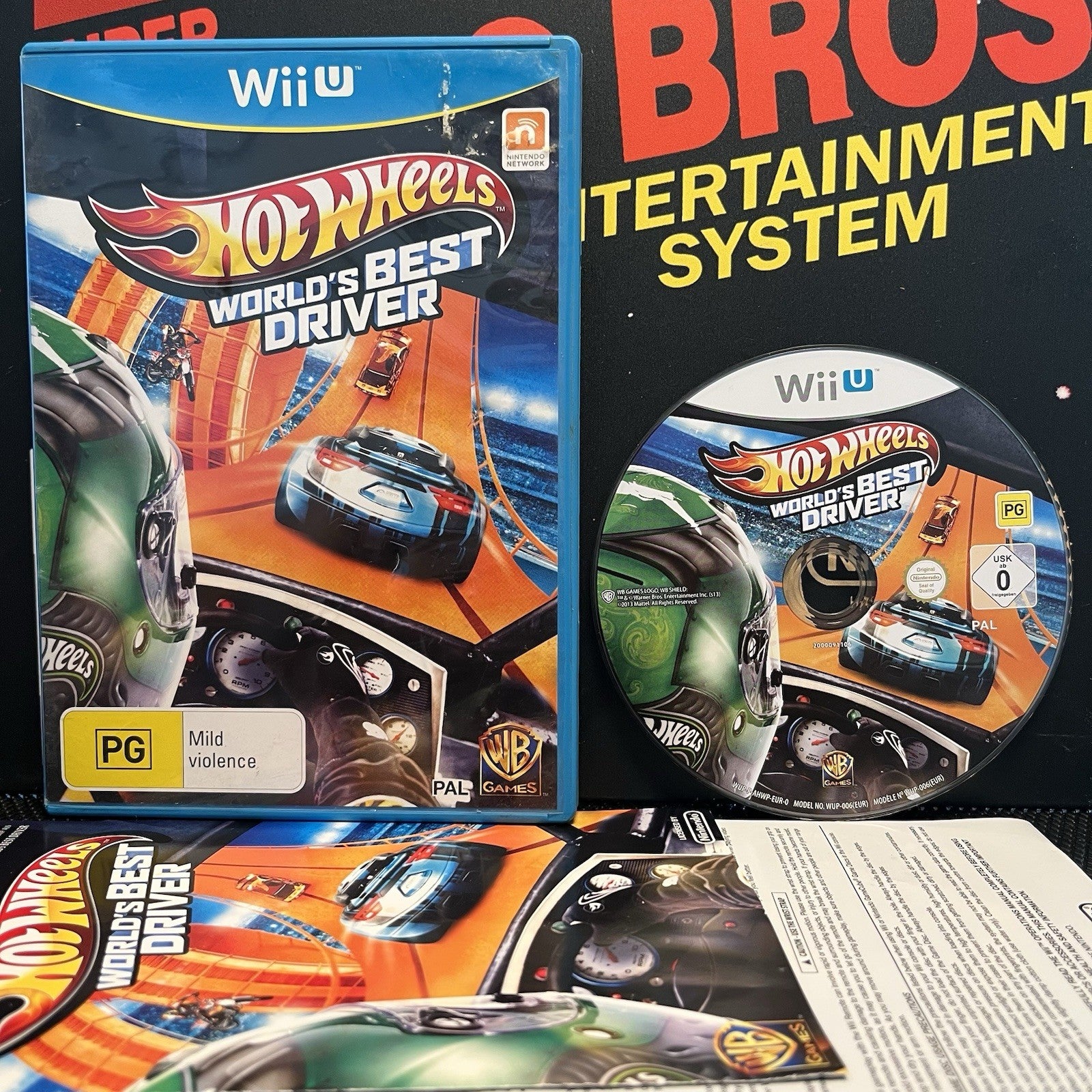 Hot Wheels World's Best Driver W.Manual Nintendo Wii U