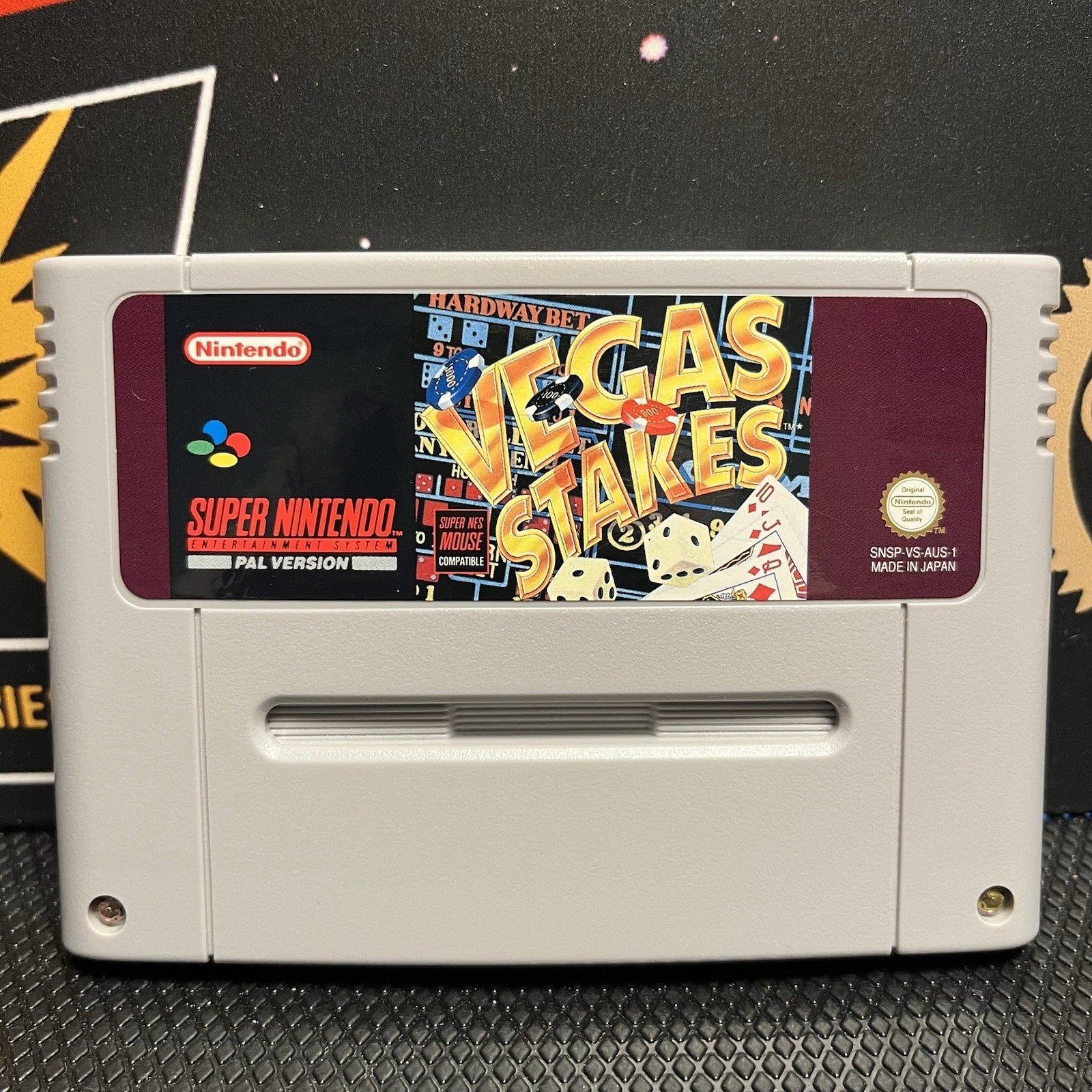 Vegas Stakes W.Manual Super Nintendo Entertainment System
