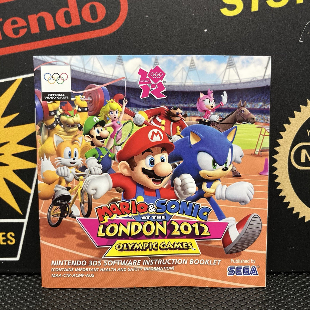 Mario & Sonic At The London 2012 Olympic Games with the Manual Nintendo 3DS