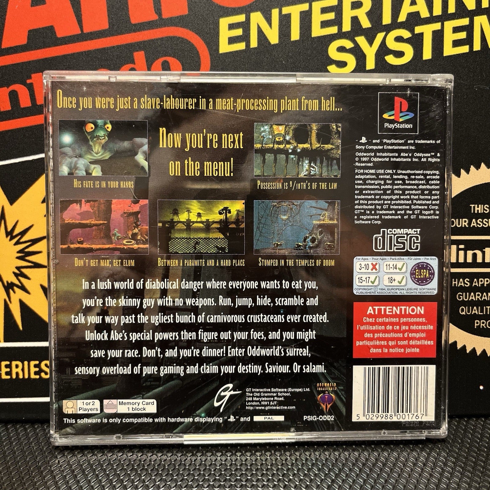 Oddworld: Abe's Oddysee W.Manual PlayStation 1