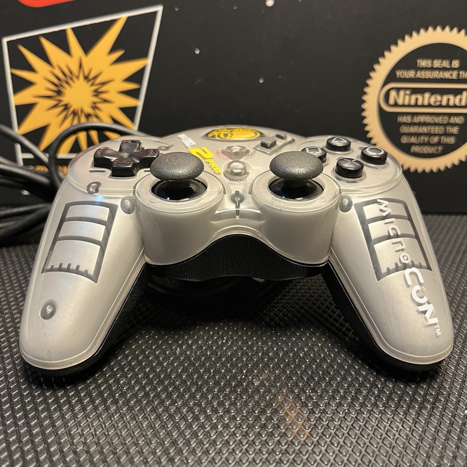 Mad Catz Dual Force 2 Pro Silver Playstation 2 PS2 MICROCON Controller