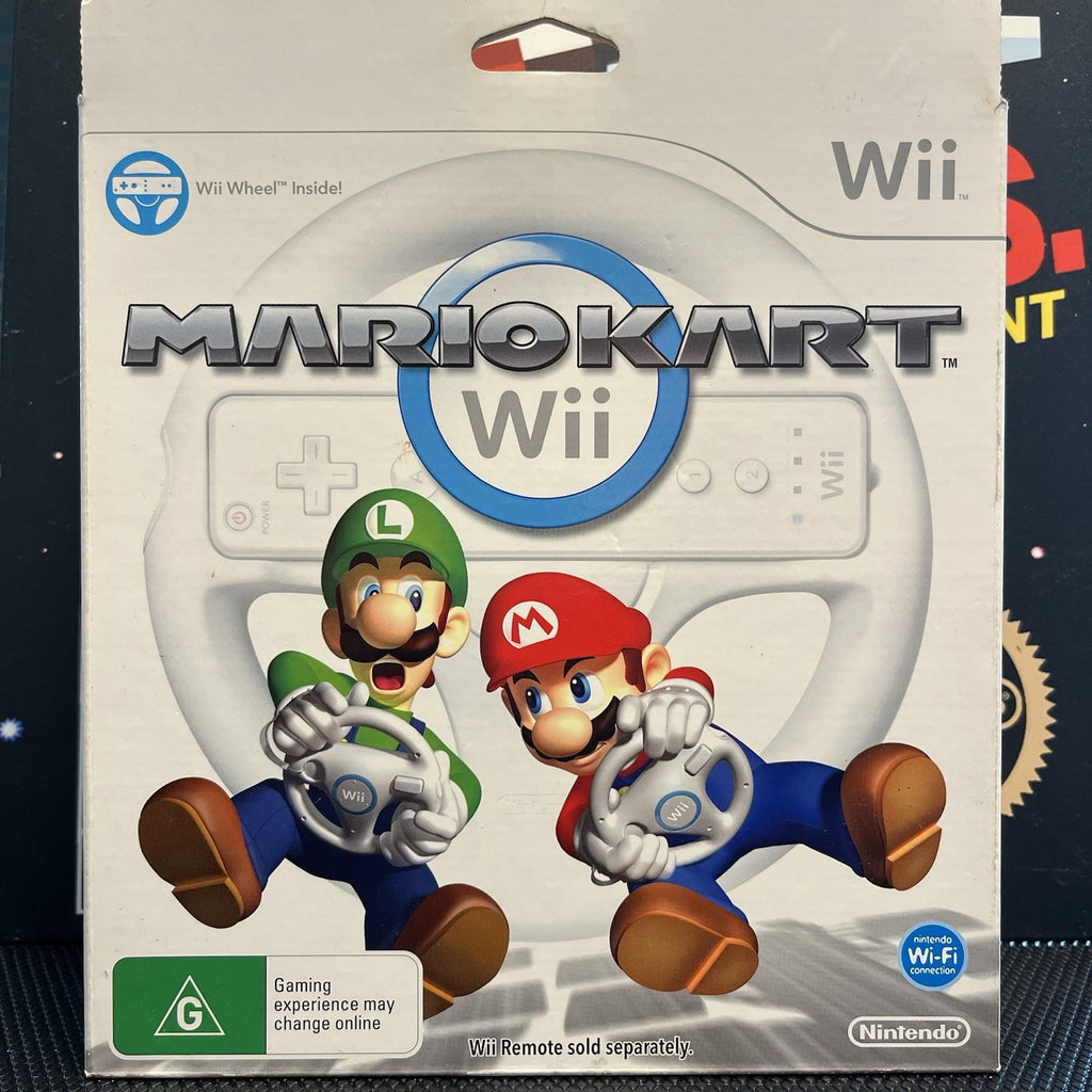 Mario Kart Wii Big Box W.Wheel & Manual Nintendo Wii