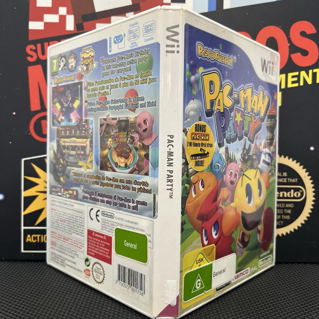 Pac-Man Party W.Manual Nintendo Wii PAL LIKE NEW
