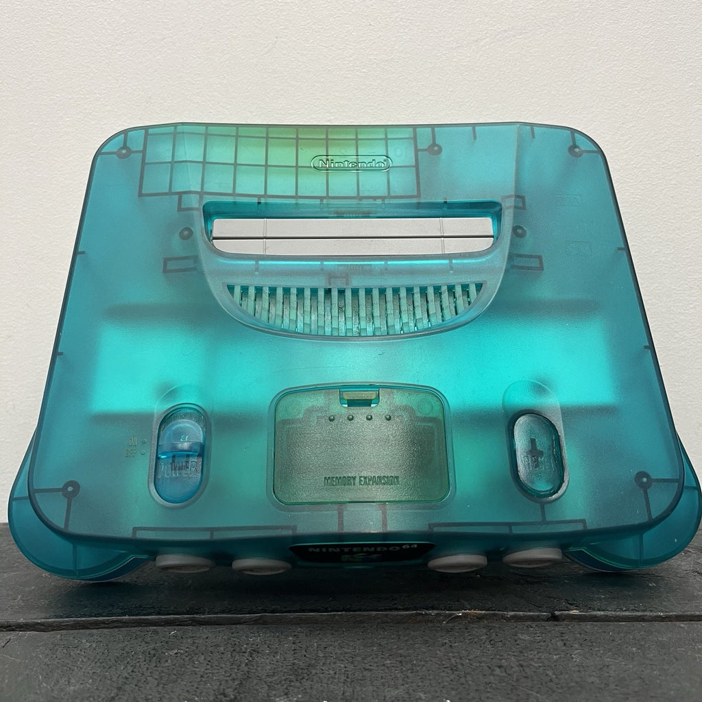 Nintendo 64 Funtastic Ice Blue Console With Matching Controller Game & Leads