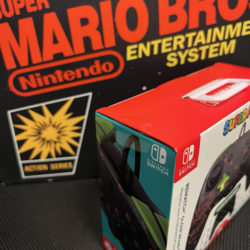 Super Mario PDP Rematch Glow Wired Controller Nintendo Switch