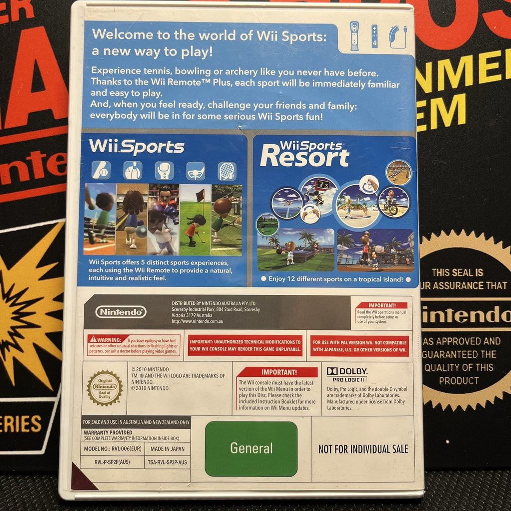 Wii Sports & Wii Sports Resort W.Manual Nintendo Wii Wii U