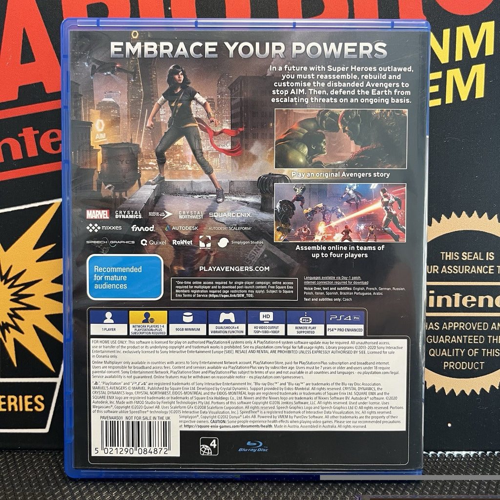 Marvel Avengers PlayStation 4
