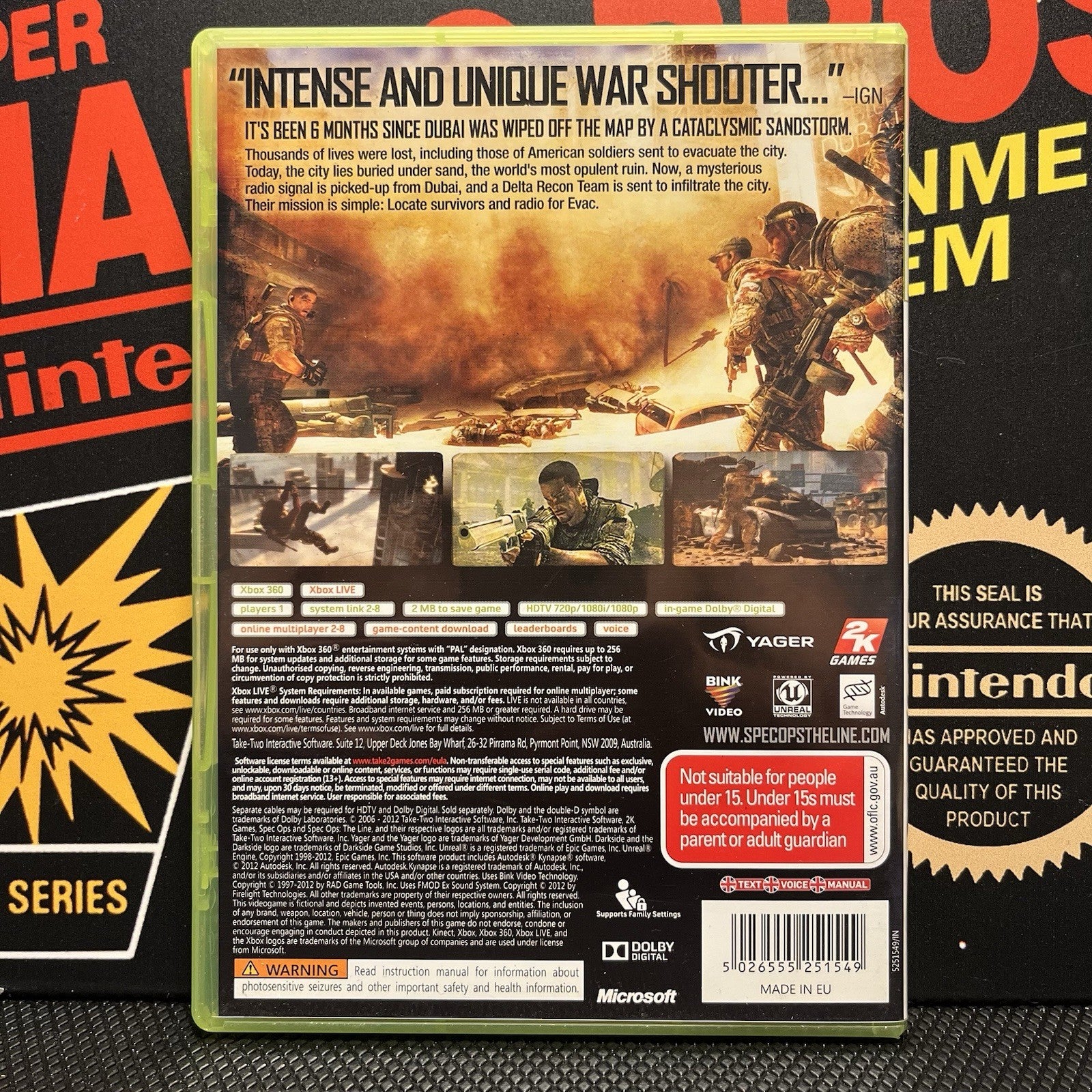 Spec Ops The Line W.Manual Xbox 360