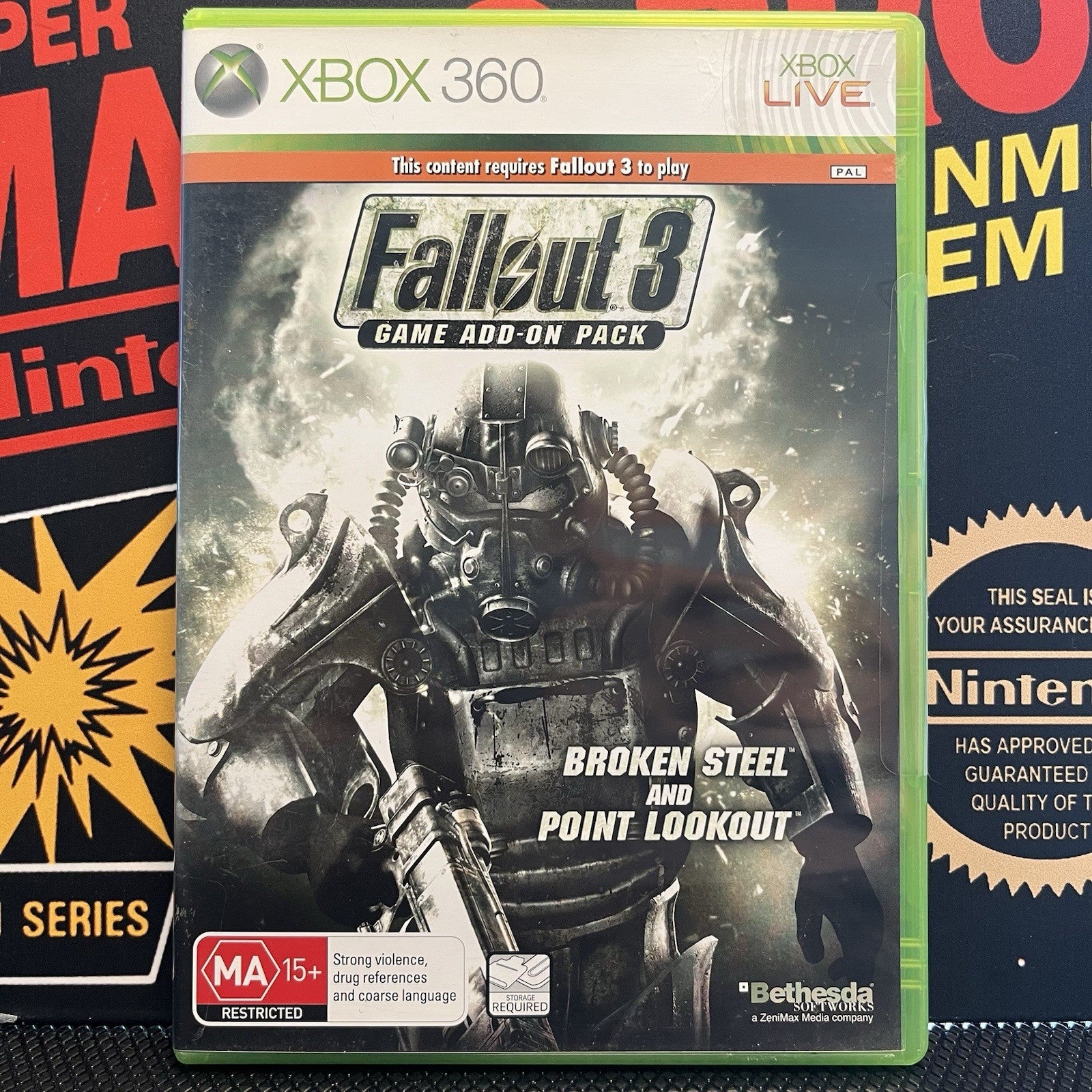 Fallout 3 W.2 Expansion Packs W.Manuals Xbox 360