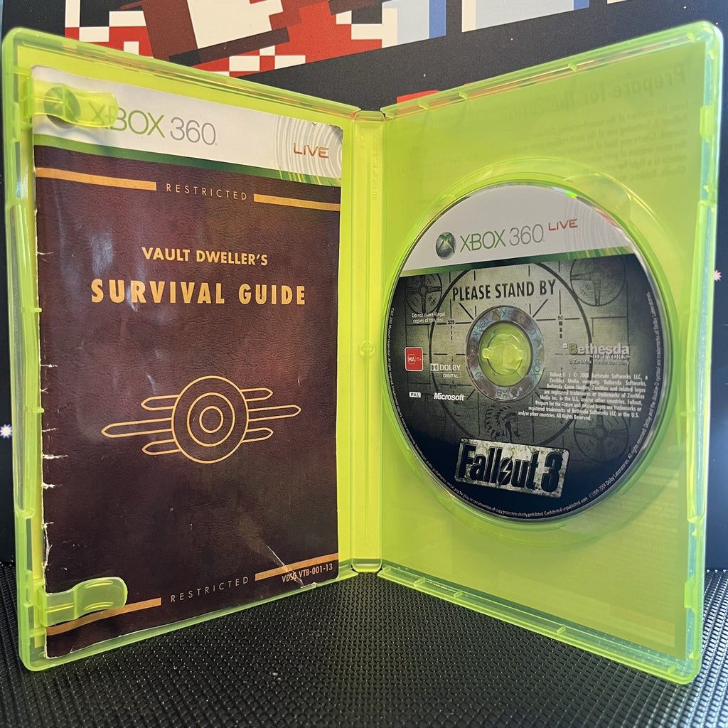 Fallout 3 W.2 Expansion Packs W.Manuals Xbox 360