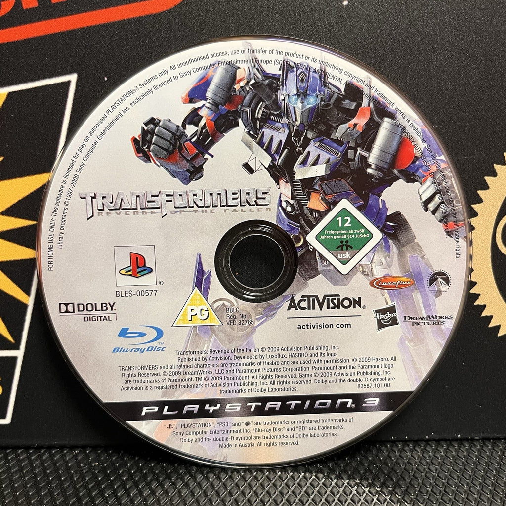 Transformers Revenge Of The Fallen W.Manual PlayStation 3