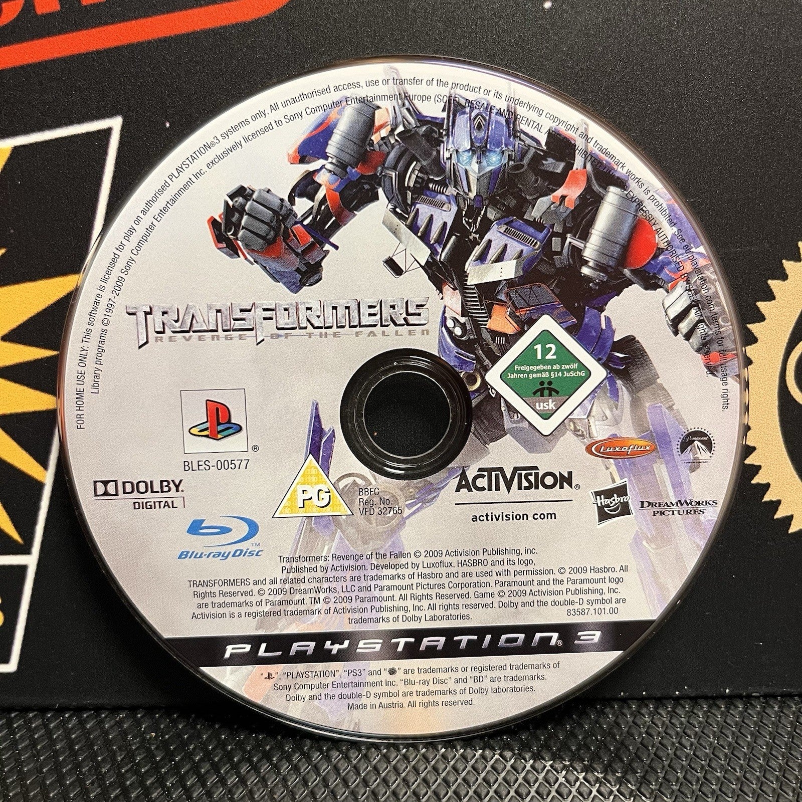 Transformers Revenge Of The Fallen W.Manual PlayStation 3