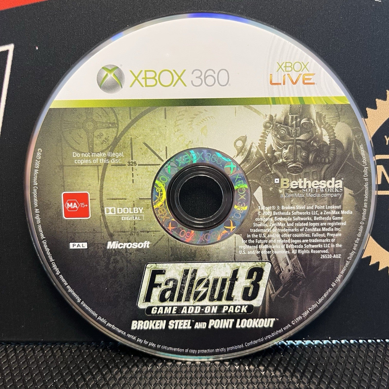 Fallout 3 W.2 Expansion Packs W.Manuals Xbox 360