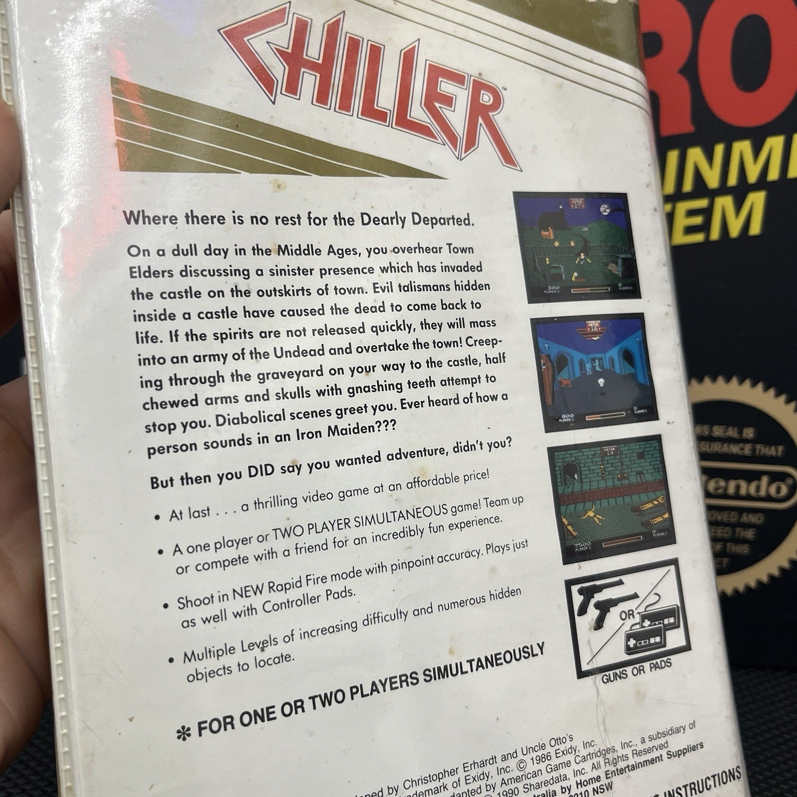 Chiller Nintendo Entertainment System Nes HES RARE GAME