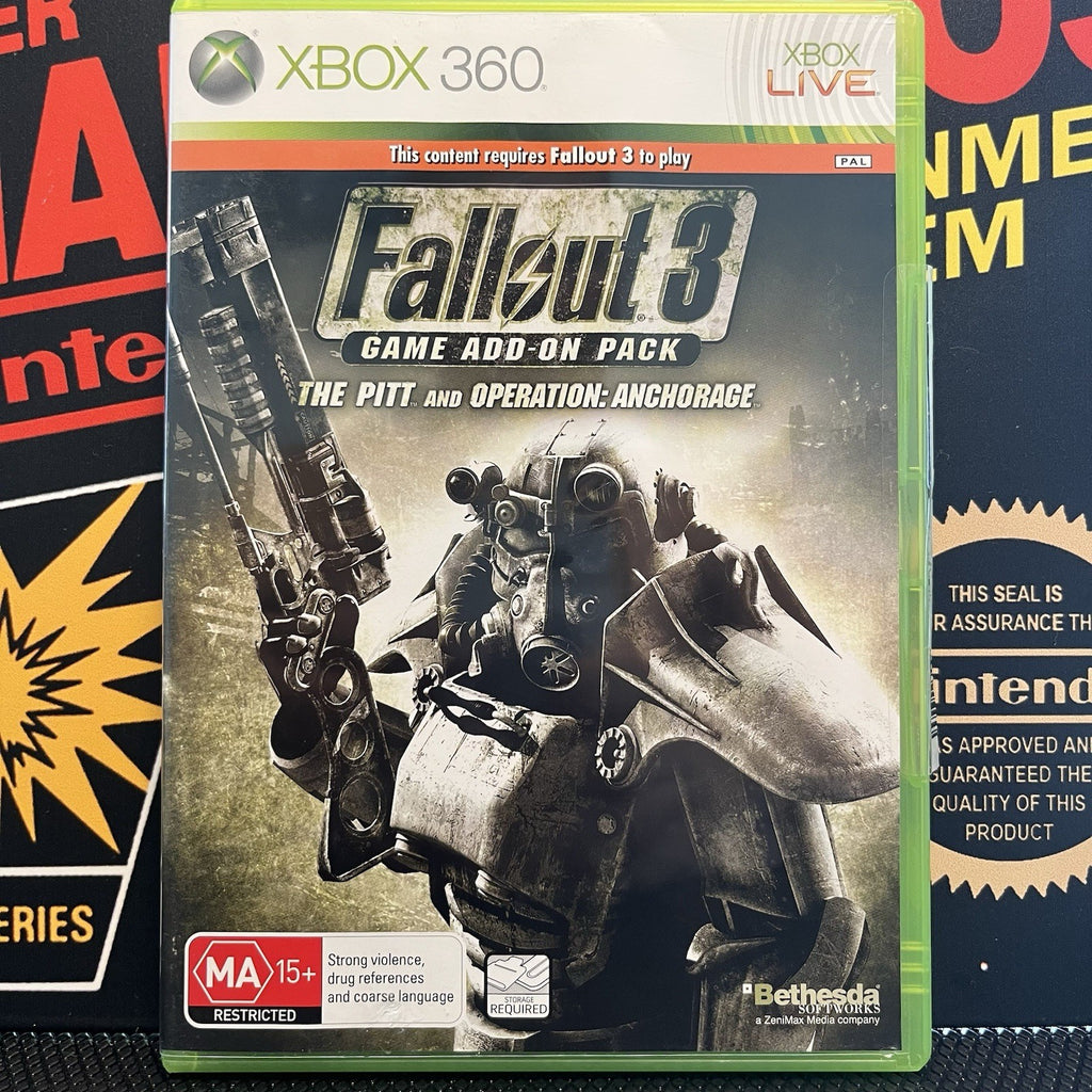 Fallout 3 W.2 Expansion Packs W.Manuals Xbox 360