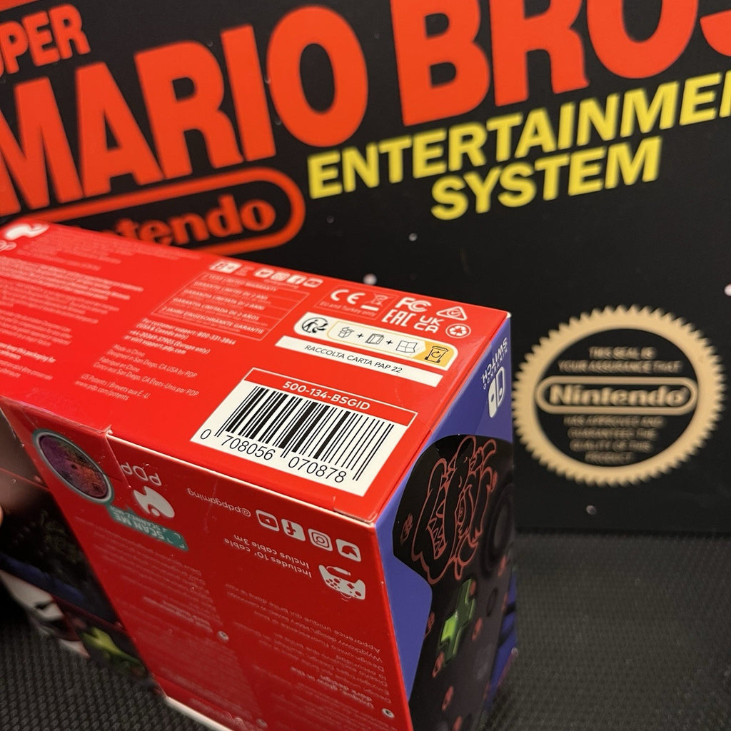 Super Mario PDP Rematch Glow Wired Controller Nintendo Switch