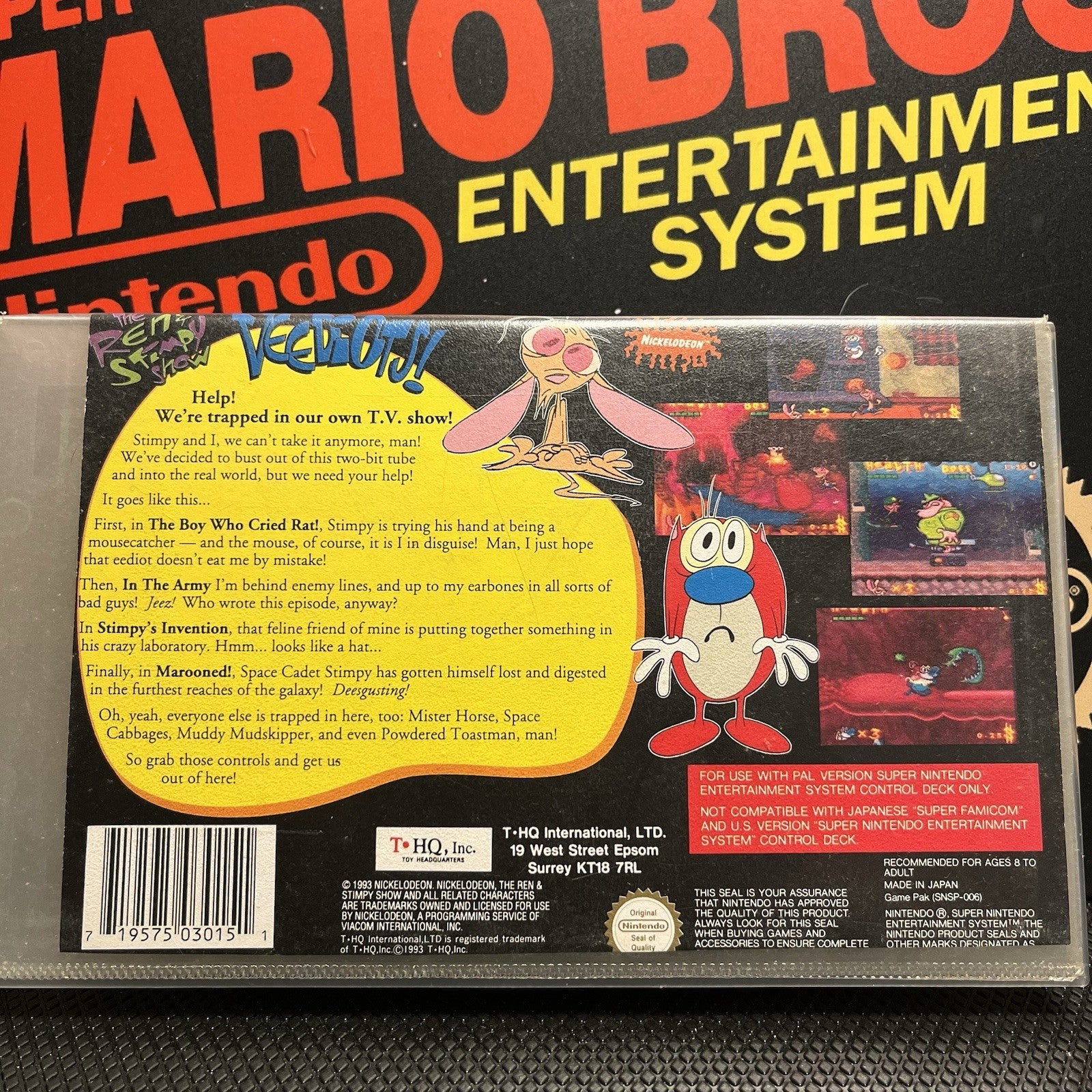 The Ren & Stimpy Show Veediots! Super Nintendo Entertainment System