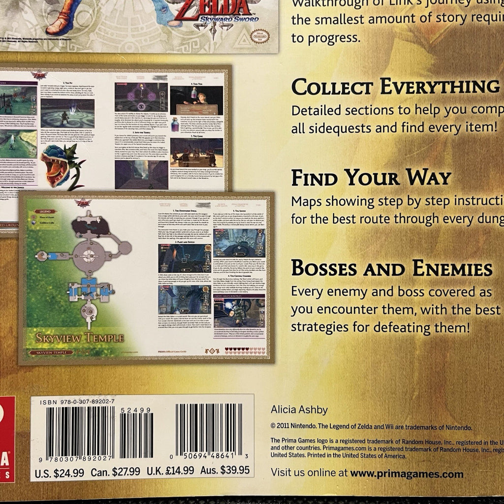 The Legend Of Zelda Skyward Sword Premiere Edition Guide W.Poster